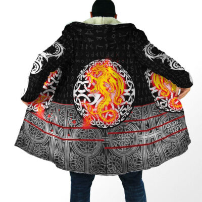 Ligerking Cloak - Nidhogg Vikings Tattoo 3D - ML