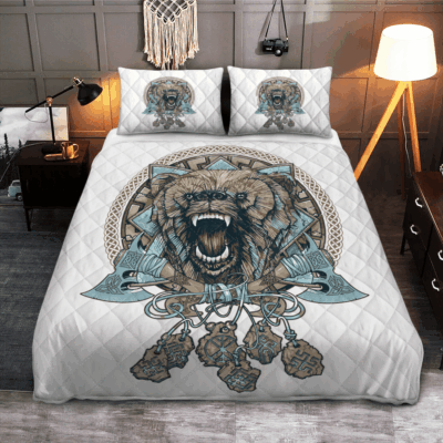 Ligerking Quilt Bed Set - VIKING GEAR : FENRIR - VIKING QUILT BEDDING SET