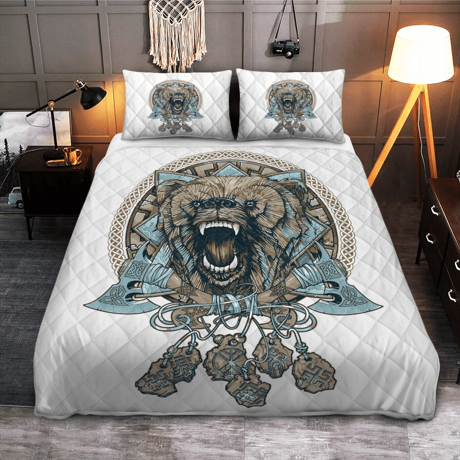 Ligerking Quilt Bed Set - VIKING GEAR : FENRIR - VIKING QUILT BEDDING SET