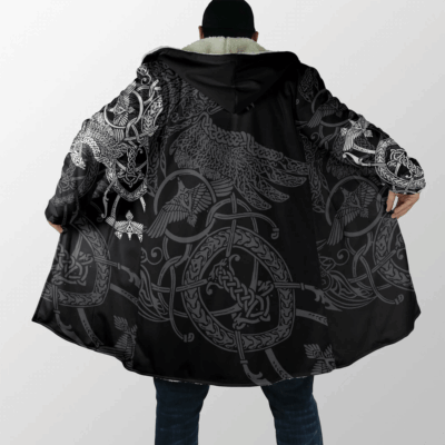 Ligerking Cloak - Viking Norse Mythology - 3D all over printed Hooded Coat A7