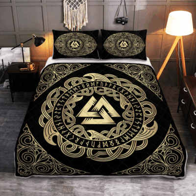 Ligerking Quilt Bed Set - VIKING VALKNUT - VIKING QUILT BEDDING SET