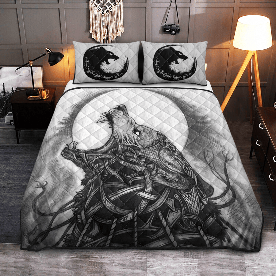 Ligerking Quilt Bed Set - VIKING QUILT BEDDING SET - FENRIR
