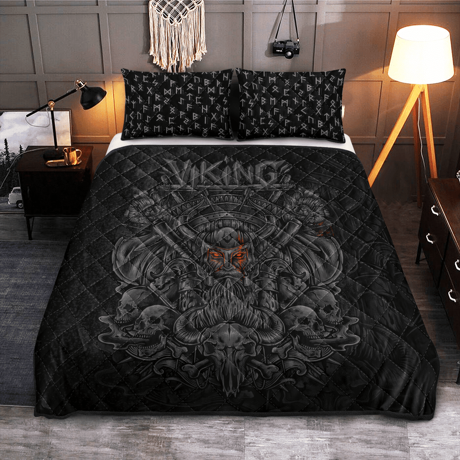 Ligerking Quilt Bed Set - VIKING QUILT BEDDING SET - WARRIOR RUNE