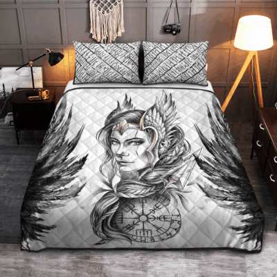 Ligerking Quilt Bed Set - VIKING QUILT BEDDING SET - VALKYRIE