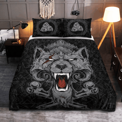 Ligerking Quilt Bed Set - VIKING QUILT BEDDING SET - FENRIR