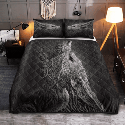 Ligerking Quilt Bed Set - FENRIR - VIKING QUILT BEDDING SET