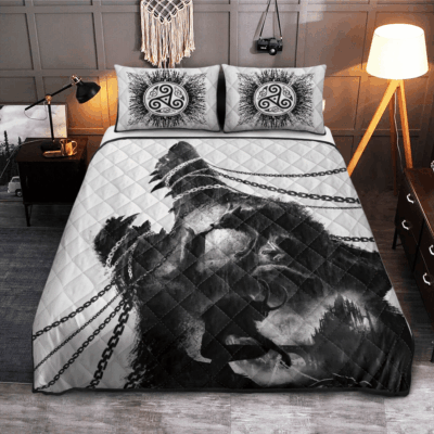 Ligerking Quilt Bed Set - FENRIR - VIKING QUILT BEDDING SET