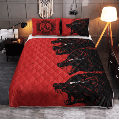Ligerking Quilt Bed Set - FENRIR - VIKING QUILT BEDDING SET
