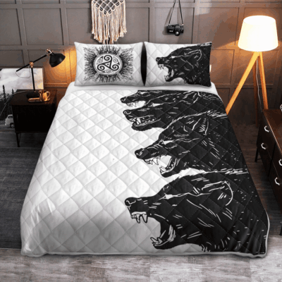 Ligerking Quilt Bed Set - FENRIR - VIKING QUILT BEDDING SET