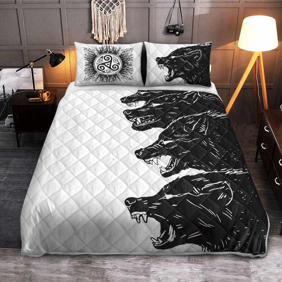 Ligerking Quilt Bed Set - FENRIR - VIKING QUILT BEDDING SET