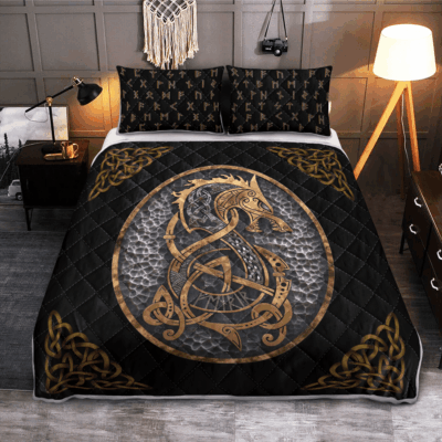 Ligerking Quilt Bed Set - FENRIR - VIKING QUILT BEDDING SET