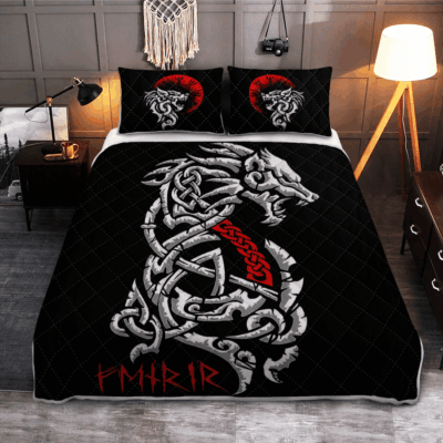 Ligerking Quilt Bed Set : FENRIR - VIKING QUILT BEDDING SET