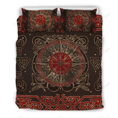 Ligerking Bedding Set - Vegvisir Viking Compass Ornament - HP