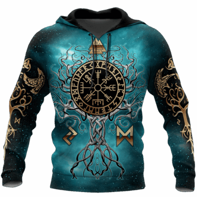 Ligerking Clothing - Yggdrasil Norse Tree Of Life Viking Hoodie