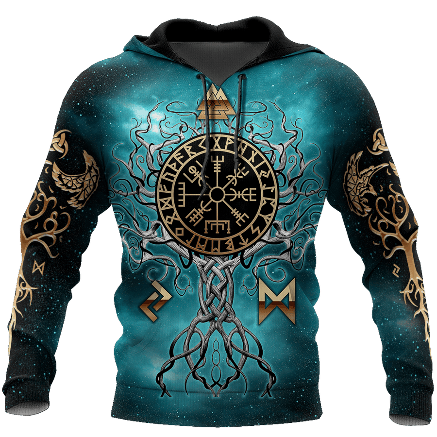 Ligerking Clothing - Yggdrasil Norse Tree Of Life Viking Hoodie