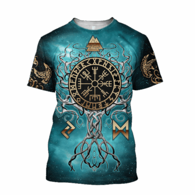 Ligerking Clothing - Yggdrasil Norse Tree Of Life Viking T-Shirt