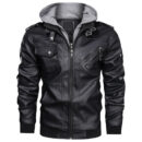 Ligerking Jacket - Bloods Bulldog Zipper Leather Jacket A31