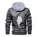 Ligerking - Viking Fenrir Break the Chain Leather Jacket A35