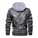 Ligerking - Viking Odin Hugin and Munin Leather Jacket A35