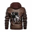 Ligerking - Viking Fenrir and Arrow Leather Jacket A35