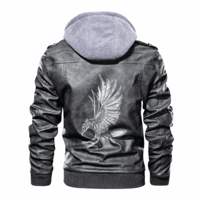 Ligerking - Viking Raven Celtic Leather Jacket A35