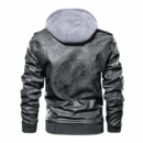 Ligerking - Viking Fenrir Symbol Leather Jacket A35