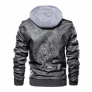 Ligerking - Viking Odin and Sleipnir Celtic Style Leather Jacket A35
