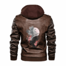 Ligerking - Viking Raven Jing Jiang Leather Jacket A35