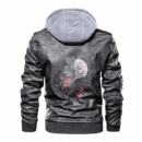 Ligerking - Viking Raven Jing Jiang Leather Jacket A35