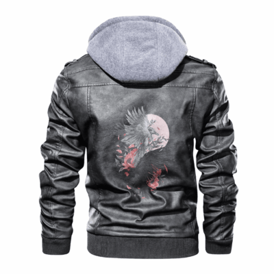 Ligerking - Viking Raven Jing Jiang Leather Jacket A35