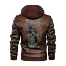 Ligerking - Viking Raven Celtic and Cross Leather Jacket A35