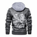 Ligerking - Viking Axes and Bear Leather Jacket A35