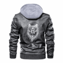 Ligerking - Viking Hati Wolf Leather Jacket A35