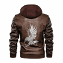 Ligerking - Viking Raven Celtic Leather Jacket A35