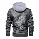 Ligerking - Viking Raven and Thorns Leather Jacket A35