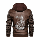 Ligerking - Viking Mjolnir Leather Jacket A35