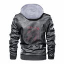 Ligerking - Viking Drakkar Celtic Style Leather Jacket A35