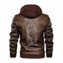 Ligerking - Viking Odin Leather Jacket A35