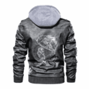 Ligerking - Viking Ravena dn Vegvisir Leather Jacket A35