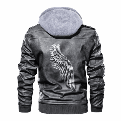 Ligerking - Viking Wing Viking Leather Jacket A35