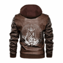 Ligerking - Viking Lugh Celtic and Rune Viking Leather Jacket A35