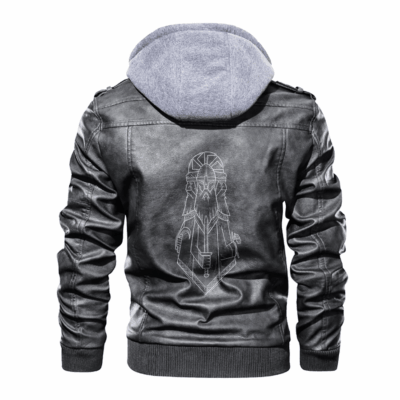 Ligerking - Viking Druid of Celtic Leather Jacket A35