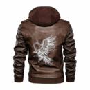 Ligerking - Viking Raven and Thorns Leather Jacket A35