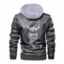 Ligerking - Viking Viking Beer Helm of Awe Leather Jacket A35