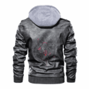 Ligerking - Viking Village Elder and Helm of Awe Leather Jacket A35