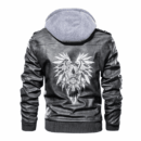 Ligerking - Viking Raven Leather Jacket A35