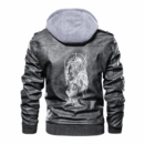 Ligerking - Viking Valkyrie Rune and Axes Leather Jacket A35