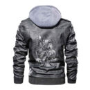 Ligerking - Viking Viking Valhalla Warriors Leather Jacket A35