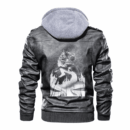 Ligerking - Viking Skoll and Sun Leather Jacket A35