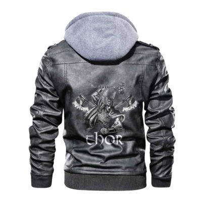 Ligerking - Viking Thor Leather Jacket A35